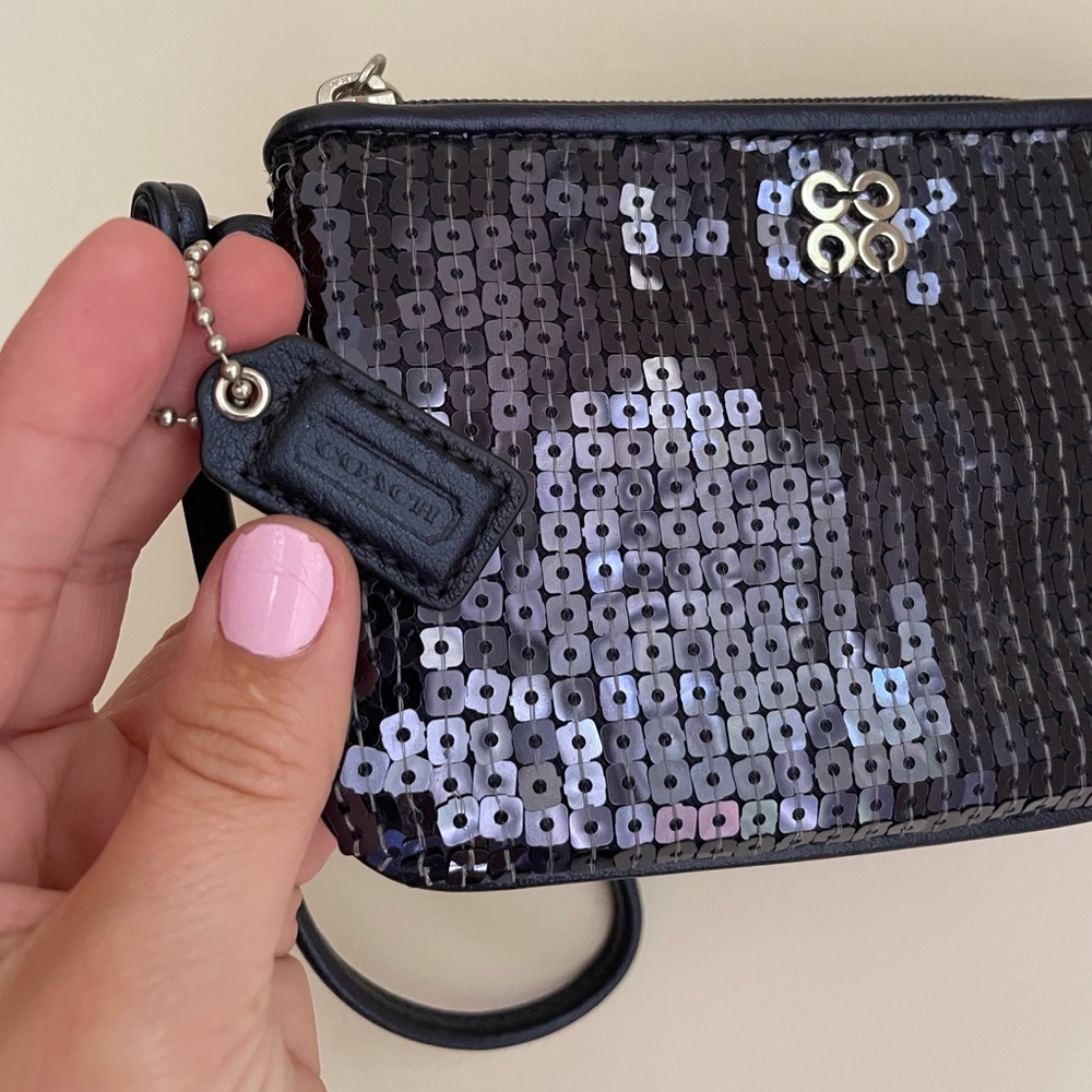 PORTEFEUILLE BRACELET LULU BLUE SEQUIN